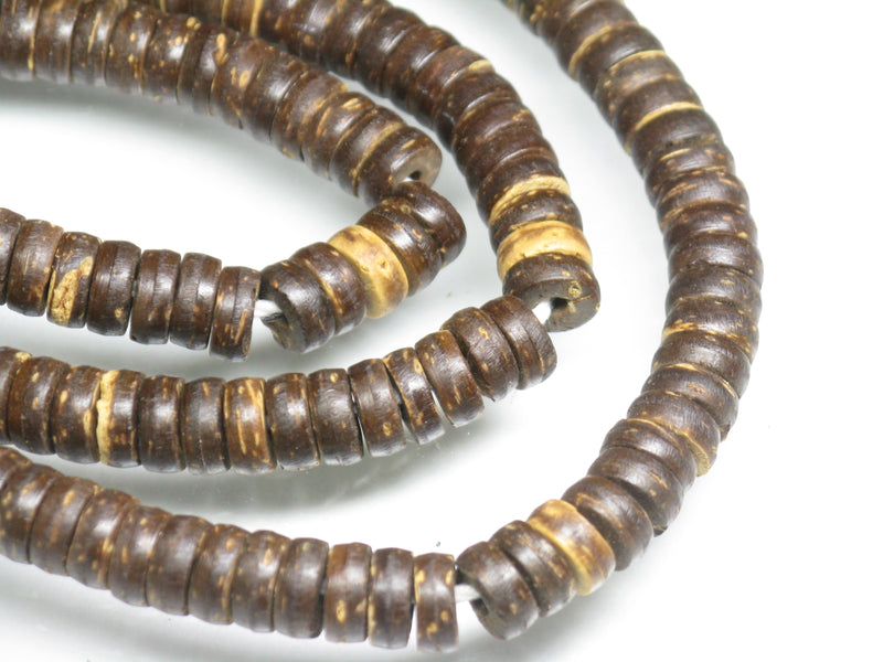TOKO-BEADS AW180N-02 Palm wood bead (strand) 6.5mm AW180N-02 ココナッツビーズ（連） 6.5mm Asian bead & African bead  Handmade,Lampeork,bead,asia,india,ethnic,parts,accessory,beads とんぼ玉,ビーズ,トンボ玉,アジア,インド,エスニック,手作り,パーツ,アクセサリー