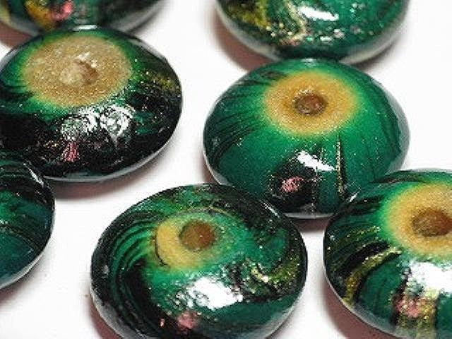 TOKO-BEADS AW181-53 Premium Wooden bead 18~19mm AW181-53 プレミアムウッドビーズ 18~19mm Asian bead & African bead  Handmade,Lampeork,bead,asia,india,ethnic,parts,accessory,beads とんぼ玉,ビーズ,トンボ玉,アジア,インド,エスニック,手作り,パーツ,アクセサリー