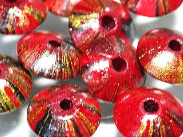 TOKO-BEADS AW184-31 Premium Wooden bead 16~18mm AW184-31 プレミアムウッドビーズ 16~18mm Asian bead & African bead  Handmade,Lampeork,bead,asia,india,ethnic,parts,accessory,beads とんぼ玉,ビーズ,トンボ玉,アジア,インド,エスニック,手作り,パーツ,アクセサリー