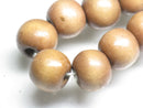 TOKO-BEADS AW184-82N Wooden bead (strand) 13mm AW184-82N ウッドビーズ（連） 13mm Asian bead & African bead  Handmade,Lampeork,bead,asia,india,ethnic,parts,accessory,beads とんぼ玉,ビーズ,トンボ玉,アジア,インド,エスニック,手作り,パーツ,アクセサリー