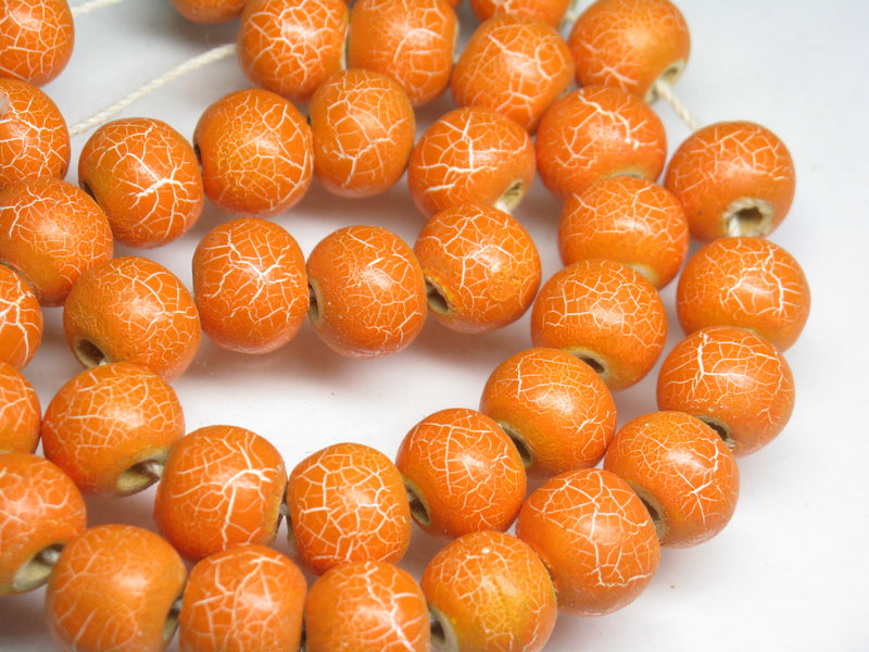 TOKO-BEADS AW184-58P Wooden bead (40pcs) 11mm AW184-58P クラックウッドビーズ（40個パック） 11mm Asian bead & African bead  Handmade,Lampeork,bead,asia,india,ethnic,parts,accessory,beads とんぼ玉,ビーズ,トンボ玉,アジア,インド,エスニック,手作り,パーツ,アクセサリー