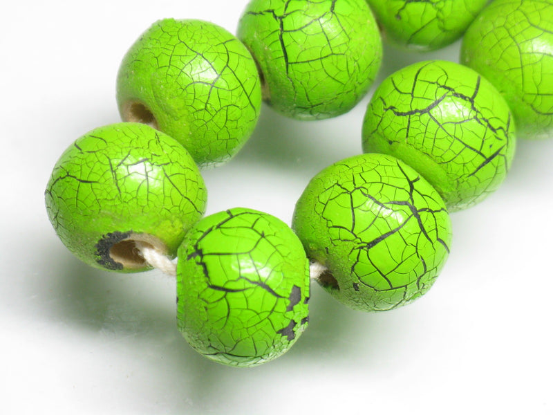 TOKO-BEADS AW184P-62 Wooden bead (40pcs) 11mm AW184P-62 クラックウッドビーズ（40個パック） 11mm Asian bead & African bead  Handmade,Lampeork,bead,asia,india,ethnic,parts,accessory,beads とんぼ玉,ビーズ,トンボ玉,アジア,インド,エスニック,手作り,パーツ,アクセサリー