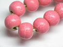 TOKO-BEADS AW184-64P Wooden bead (40pcs) 11mm AW184-64P クラックウッドビーズ（40個パック） 11mm Asian bead & African bead  Handmade,Lampeork,bead,asia,india,ethnic,parts,accessory,beads とんぼ玉,ビーズ,トンボ玉,アジア,インド,エスニック,手作り,パーツ,アクセサリー