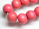 TOKO-BEADS AW184-69P Wooden bead (33pcs) 12mm AW184-69P ウッドビーズ（33個パック） 12mm Asian bead & African bead  Handmade,Lampeork,bead,asia,india,ethnic,parts,accessory,beads とんぼ玉,ビーズ,トンボ玉,アジア,インド,エスニック,手作り,パーツ,アクセサリー
