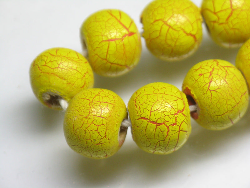 TOKO-BEADS AW184P-77 Wooden bead (40pcs) 11mm AW184P-77 クラックウッドビーズ（40個パック） 11mm Asian bead & African bead  Handmade,Lampeork,bead,asia,india,ethnic,parts,accessory,beads とんぼ玉,ビーズ,トンボ玉,アジア,インド,エスニック,手作り,パーツ,アクセサリー