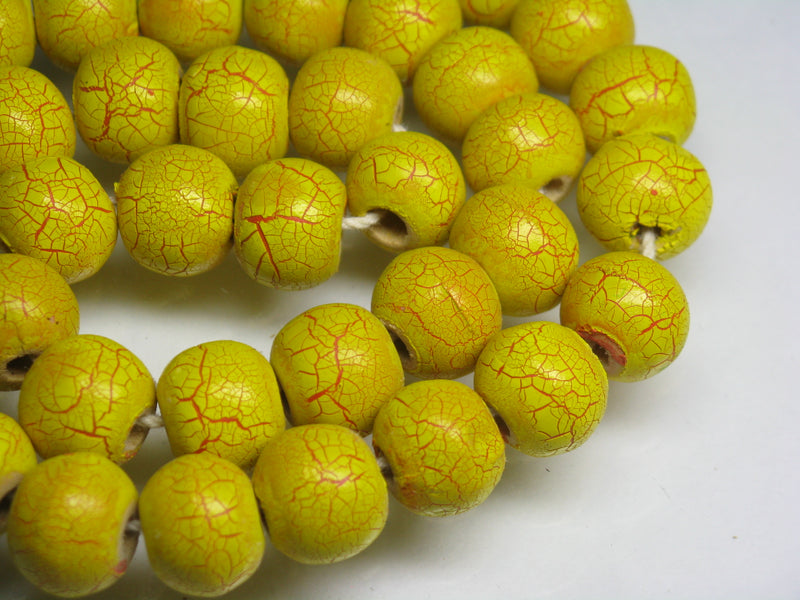 TOKO-BEADS AW184P-77 Wooden bead (40pcs) 11mm AW184P-77 クラックウッドビーズ（40個パック） 11mm Asian bead & African bead  Handmade,Lampeork,bead,asia,india,ethnic,parts,accessory,beads とんぼ玉,ビーズ,トンボ玉,アジア,インド,エスニック,手作り,パーツ,アクセサリー