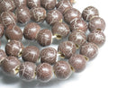 TOKO-BEADS AW184-79P Wooden bead (40pcs) 11mm AW184-79P クラックウッドビーズ（40個パック） 11mm Asian bead & African bead  Handmade,Lampeork,bead,asia,india,ethnic,parts,accessory,beads とんぼ玉,ビーズ,トンボ玉,アジア,インド,エスニック,手作り,パーツ,アクセサリー