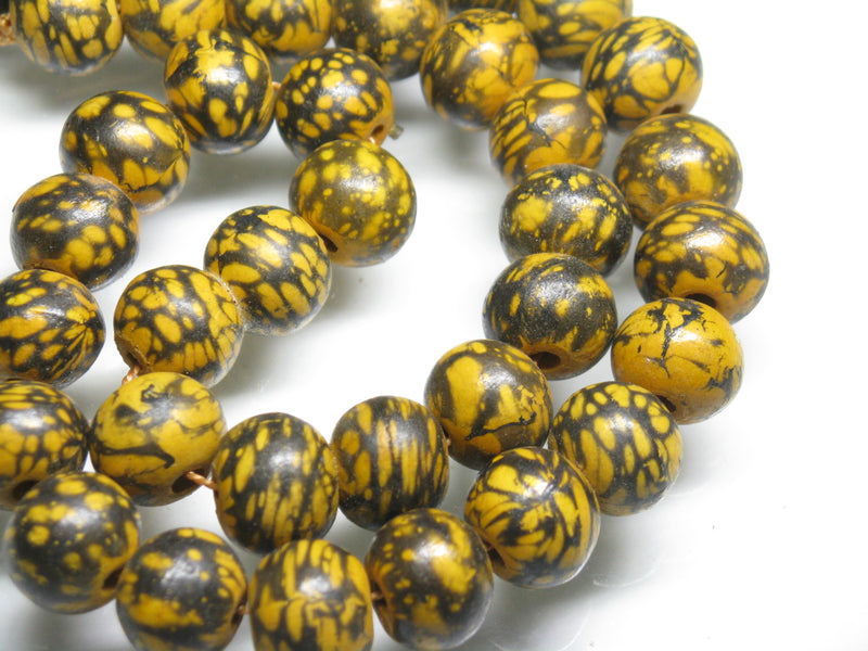 | TOKO-BEADS |AW185N-09 ウッドビーズ（連） 11.5~13mmとんぼ玉,ビーズ,トンボ玉,アジア,インド,エスニック,手作り,パーツ,アクセサリー