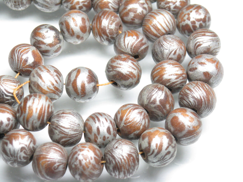TOKO-BEADS AW185N-10 Wooden bead (strand) 11.5~13mm AW185N-10 ウッドビーズ（連） 11.5~13mm Asian bead & African bead  Handmade,Lampeork,bead,asia,india,ethnic,parts,accessory,beads とんぼ玉,ビーズ,トンボ玉,アジア,インド,エスニック,手作り,パーツ,アクセサリー
