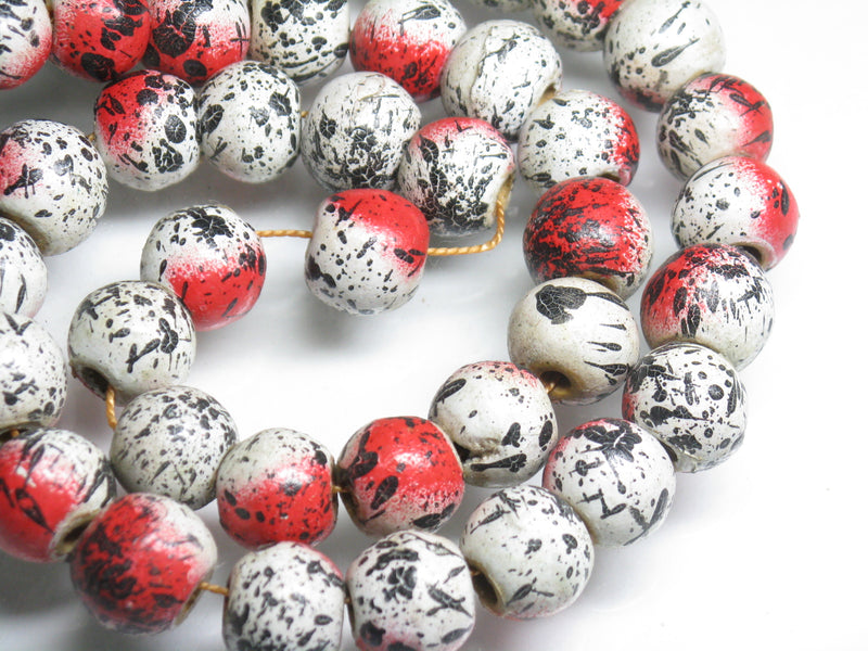 TOKO-BEADS AW185N-16 Wooden bead (strand) 11.5~12.5mm AW185N-16 ウッドビーズ（連） 11.5~12.5mm Asian bead & African bead  Handmade,Lampeork,bead,asia,india,ethnic,parts,accessory,beads とんぼ玉,ビーズ,トンボ玉,アジア,インド,エスニック,手作り,パーツ,アクセサリー