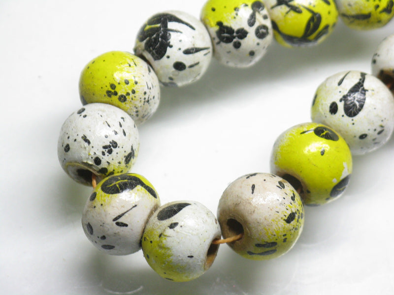 TOKO-BEADS AW185N-18 Wooden bead (strand) 11.5~12.5mm AW185N-18 ウッドビーズ（連） 11.5~12.5mm Asian bead & African bead  Handmade,Lampeork,bead,asia,india,ethnic,parts,accessory,beads とんぼ玉,ビーズ,トンボ玉,アジア,インド,エスニック,手作り,パーツ,アクセサリー