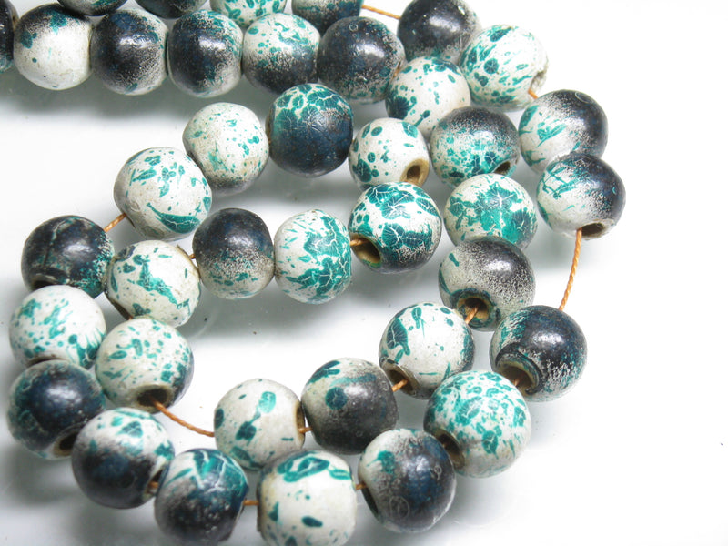 TOKO-BEADS AW185N-19 Wooden bead (strand) 11.5~12.5mm AW185N-19 ウッドビーズ（連） 11.5~12.5mm Asian bead & African bead  Handmade,Lampeork,bead,asia,india,ethnic,parts,accessory,beads とんぼ玉,ビーズ,トンボ玉,アジア,インド,エスニック,手作り,パーツ,アクセサリー
