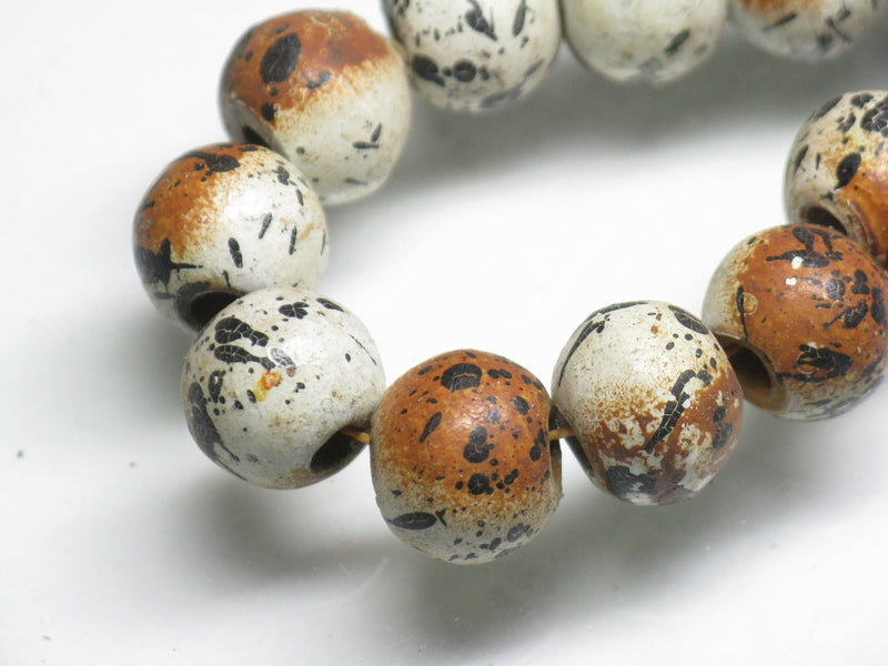 TOKO-BEADS AW185N-22 Wooden bead (strand) 11.5~12.5mm AW185N-22 ウッドビーズ（連） 11.5~12.5mm Asian bead & African bead  Handmade,Lampeork,bead,asia,india,ethnic,parts,accessory,beads とんぼ玉,ビーズ,トンボ玉,アジア,インド,エスニック,手作り,パーツ,アクセサリー