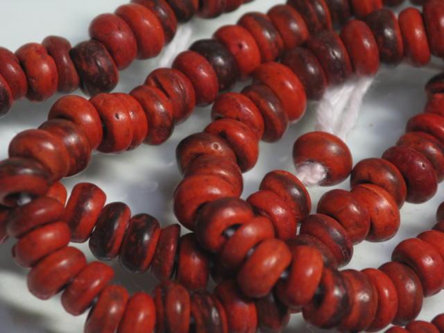 | TOKO-BEADS |AW191N-08 ココナツビーズ（連） 5~6mmとんぼ玉,ビーズ,トンボ玉,アジア,インド,エスニック,手作り,パーツ,アクセサリー