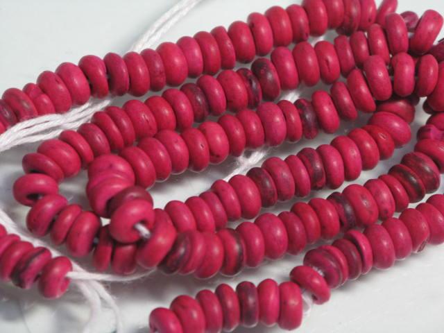 | TOKO-BEADS |AW191N-10 ココナツビーズ（連） 5~6mmとんぼ玉,ビーズ,トンボ玉,アジア,インド,エスニック,手作り,パーツ,アクセサリー