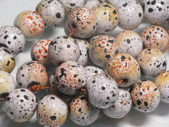 TOKO-BEADS AW192N-05 Wooden bead (strand) 14~14.5mm AW192N-05 ウッドビーズ（連） 14~14.5mm Asian bead & African bead  Handmade,Lampeork,bead,asia,india,ethnic,parts,accessory,beads とんぼ玉,ビーズ,トンボ玉,アジア,インド,エスニック,手作り,パーツ,アクセサリー