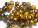TOKO-BEADS AW193-10N Wooden bead (strand) 13.5~14mm AW193-10N ウッドビーズ（連） 13.5~14mm Asian bead & African bead  Handmade,Lampeork,bead,asia,india,ethnic,parts,accessory,beads とんぼ玉,ビーズ,トンボ玉,アジア,インド,エスニック,手作り,パーツ,アクセサリー