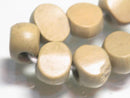 TOKO-BEADS AW194-03N Wooden bead (strand) 10mm AW194-03N コイン型ウッドビーズ（連） 10mm Asian bead & African bead  Handmade,Lampeork,bead,asia,india,ethnic,parts,accessory,beads とんぼ玉,ビーズ,トンボ玉,アジア,インド,エスニック,手作り,パーツ,アクセサリー