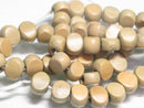 TOKO-BEADS AW194-03N Wooden bead (strand) 10mm AW194-03N コイン型ウッドビーズ（連） 10mm Asian bead & African bead  Handmade,Lampeork,bead,asia,india,ethnic,parts,accessory,beads とんぼ玉,ビーズ,トンボ玉,アジア,インド,エスニック,手作り,パーツ,アクセサリー