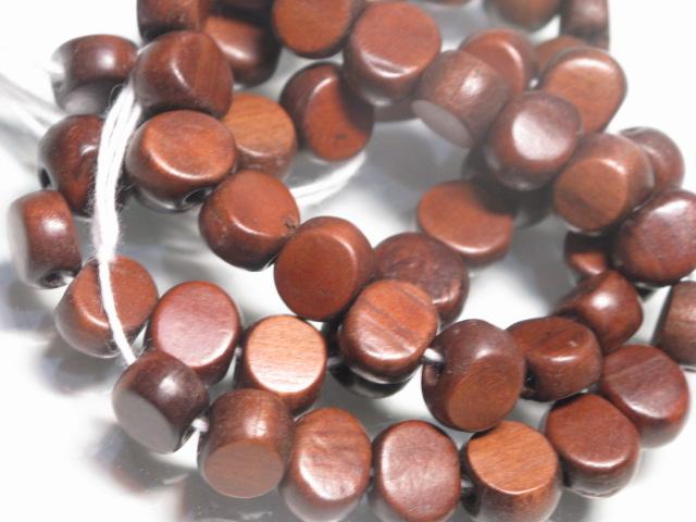 TOKO-BEADS AW194N-17 Wooden bead (strand) 10mm AW194N-17 コイン型ウッドビーズ（連） 10mm Asian bead & African bead  Handmade,Lampeork,bead,asia,india,ethnic,parts,accessory,beads とんぼ玉,ビーズ,トンボ玉,アジア,インド,エスニック,手作り,パーツ,アクセサリー