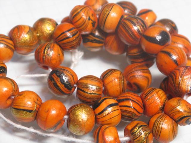 | TOKO-BEADS |AW195N-01 プレミアムウッドビーズ（連） 10.5mmとんぼ玉,ビーズ,トンボ玉,アジア,インド,エスニック,手作り,パーツ,アクセサリー