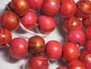 TOKO-BEADS AW195-10N Premium Wooden bead (strand) 17mm AW195-10N プレミアムウッドビーズ（連） 17mm Asian bead & African bead  Handmade,Lampeork,bead,asia,india,ethnic,parts,accessory,beads とんぼ玉,ビーズ,トンボ玉,アジア,インド,エスニック,手作り,パーツ,アクセサリー