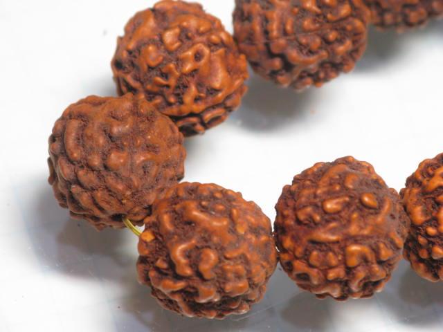 TOKO-BEADS AW200-01N Rudraksha bead (strand) 12.5mm AW200-01N 菩提樹ビーズ（連） 12.5mm Asian bead & African bead  Handmade,Lampeork,bead,asia,india,ethnic,parts,accessory,beads とんぼ玉,ビーズ,トンボ玉,アジア,インド,エスニック,手作り,パーツ,アクセサリー