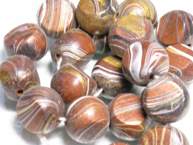 TOKO-BEADS AW205N-02 Wooden bead (strand) 21mm AW205N-02 ウッドビーズ（連） 21mm Asian bead & African bead  Handmade,Lampeork,bead,asia,india,ethnic,parts,accessory,beads とんぼ玉,ビーズ,トンボ玉,アジア,インド,エスニック,手作り,パーツ,アクセサリー