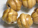 TOKO-BEADS AW206-02N Wooden bead (strand) 19mm AW206-02N ウッドビーズ（連） 19mm Asian bead & African bead  Handmade,Lampeork,bead,asia,india,ethnic,parts,accessory,beads とんぼ玉,ビーズ,トンボ玉,アジア,インド,エスニック,手作り,パーツ,アクセサリー