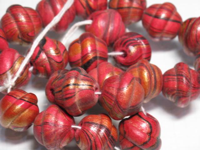 TOKO-BEADS AW206N-05 Wooden bead (strand) 19mm AW206N-05 ウッドビーズ（連） 19mm Asian bead & African bead  Handmade,Lampeork,bead,asia,india,ethnic,parts,accessory,beads とんぼ玉,ビーズ,トンボ玉,アジア,インド,エスニック,手作り,パーツ,アクセサリー