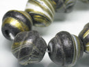 TOKO-BEADS AW206-08N Wooden bead (strand) 19mm AW206-08N ウッドビーズ（連） 19mm Asian bead & African bead  Handmade,Lampeork,bead,asia,india,ethnic,parts,accessory,beads とんぼ玉,ビーズ,トンボ玉,アジア,インド,エスニック,手作り,パーツ,アクセサリー