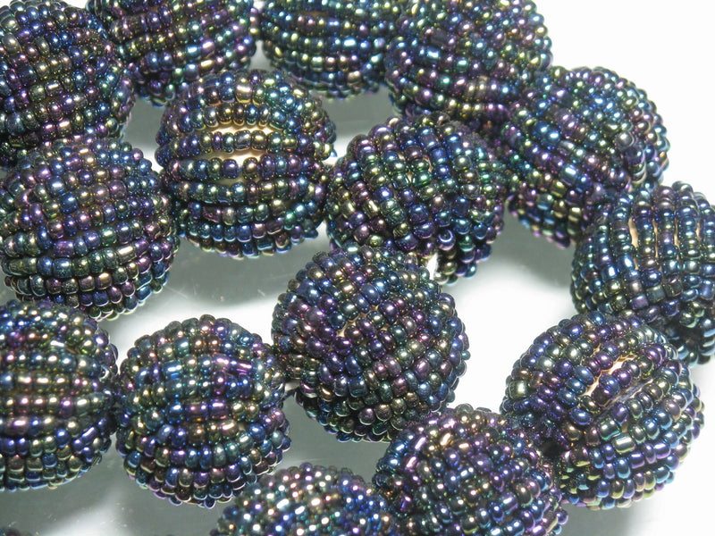 | TOKO-BEADS |AW211P-18 ビーズボール(22個パック) 20mmとんぼ玉,ビーズ,トンボ玉,アジア,インド,エスニック,手作り,パーツ,アクセサリー