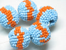 TOKO-BEADS AW213-05P bead Ball (22pcs) 20mm AW213-05P ビーズボール(22個パック) 20mm Asian bead & African bead  Handmade,Lampeork,bead,asia,india,ethnic,parts,accessory,beads とんぼ玉,ビーズ,トンボ玉,アジア,インド,エスニック,手作り,パーツ,アクセサリー