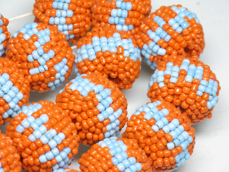 TOKO-BEADS AW213-14P bead Ball (22pcs) 20mm AW213-14P ビーズボール(22個パック) 20mm Asian bead & African bead  Handmade,Lampeork,bead,asia,india,ethnic,parts,accessory,beads とんぼ玉,ビーズ,トンボ玉,アジア,インド,エスニック,手作り,パーツ,アクセサリー