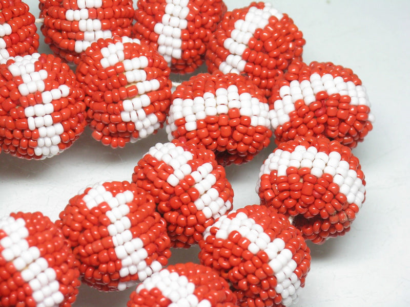 TOKO-BEADS AW213P-15 bead Ball (22pcs) 20mm AW213P-15 ビーズボール(22個パック) 20mm Asian bead & African bead  Handmade,Lampeork,bead,asia,india,ethnic,parts,accessory,beads とんぼ玉,ビーズ,トンボ玉,アジア,インド,エスニック,手作り,パーツ,アクセサリー