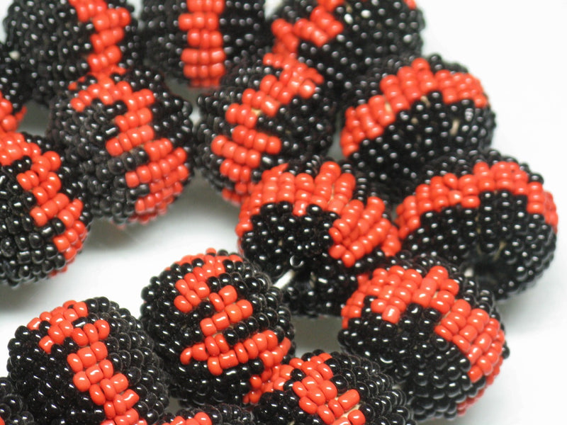 | TOKO-BEADS |AW213P-19 ビーズボール(22個パック) 20mmとんぼ玉,ビーズ,トンボ玉,アジア,インド,エスニック,手作り,パーツ,アクセサリー