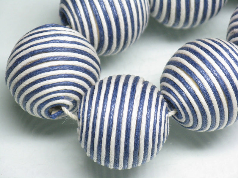 TOKO-BEADS AW215-02P Cotton Ball (22pcs) 23mm AW215-02P コットンボール(22個パック) 23mm Asian bead & African bead  Handmade,Lampeork,bead,asia,india,ethnic,parts,accessory,beads とんぼ玉,ビーズ,トンボ玉,アジア,インド,エスニック,手作り,パーツ,アクセサリー