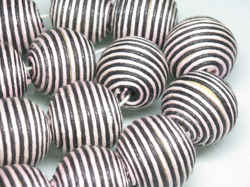 TOKO-BEADS AW215-06P Cotton Ball (22pcs) 23mm AW215-06P コットンボール(22個パック) 23mm Asian bead & African bead  Handmade,Lampeork,bead,asia,india,ethnic,parts,accessory,beads とんぼ玉,ビーズ,トンボ玉,アジア,インド,エスニック,手作り,パーツ,アクセサリー