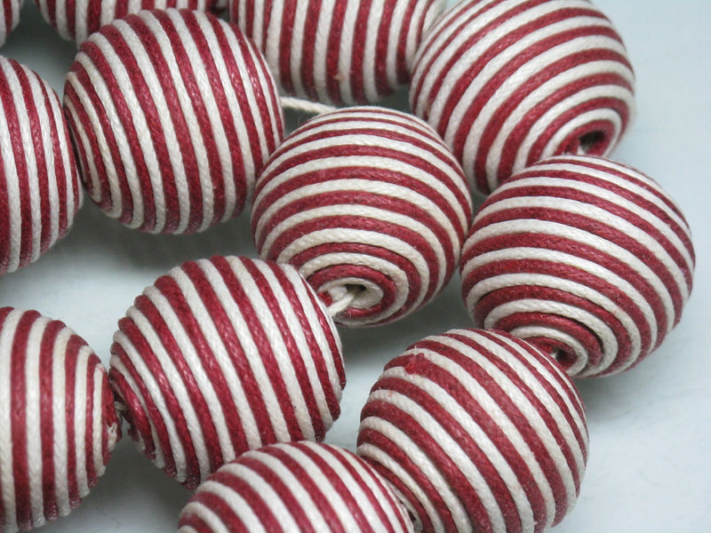 TOKO-BEADS AW215-09P Cotton Ball (22pcs) 23mm AW215-09P コットンボール(22個パック) 23mm Asian bead & African bead  Handmade,Lampeork,bead,asia,india,ethnic,parts,accessory,beads とんぼ玉,ビーズ,トンボ玉,アジア,インド,エスニック,手作り,パーツ,アクセサリー