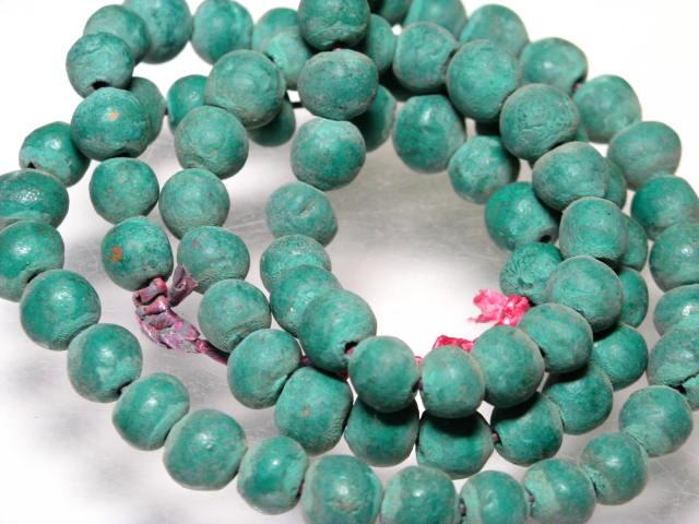 TOKO-BEADS AZ011N Clay bead (strand) 8mm AZ011N クレイビーズ（連） 8mm Asian bead & African bead  Handmade,Lampeork,bead,asia,india,ethnic,parts,accessory,beads とんぼ玉,ビーズ,トンボ玉,アジア,インド,エスニック,手作り,パーツ,アクセサリー
