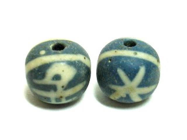 | TOKO-BEADS |AZ018-03 ストーンビーズ 10mmとんぼ玉,ビーズ,トンボ玉,アジア,インド,エスニック,手作り,パーツ,アクセサリー