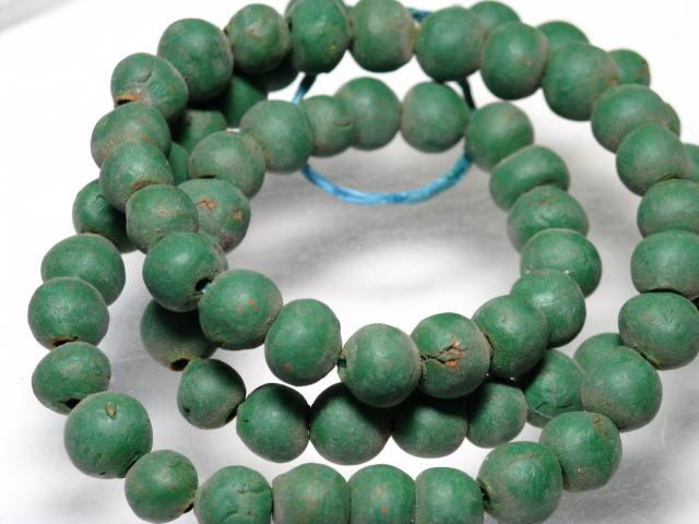 TOKO-BEADS AZ123-06N Clay bead (strand) 7.5mm AZ123-06N クレイビーズ（連） 7.5mm Asian bead & African bead  Handmade,Lampeork,bead,asia,india,ethnic,parts,accessory,beads とんぼ玉,ビーズ,トンボ玉,アジア,インド,エスニック,手作り,パーツ,アクセサリー