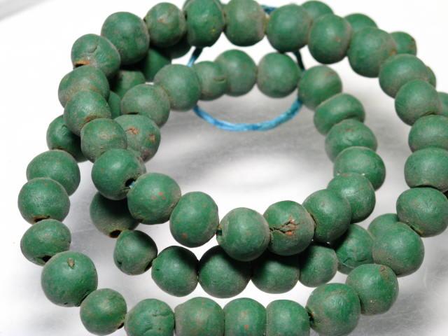 | TOKO-BEADS |AZ123N-06 クレイビーズ（連） 7.5mmとんぼ玉,ビーズ,トンボ玉,アジア,インド,エスニック,手作り,パーツ,アクセサリー