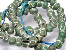 TOKO-BEADS AZ123-19N Clay bead (strand) 9mm AZ123-19N クレイビーズ（連） 9mm Asian bead & African bead  Handmade,Lampeork,bead,asia,india,ethnic,parts,accessory,beads とんぼ玉,ビーズ,トンボ玉,アジア,インド,エスニック,手作り,パーツ,アクセサリー