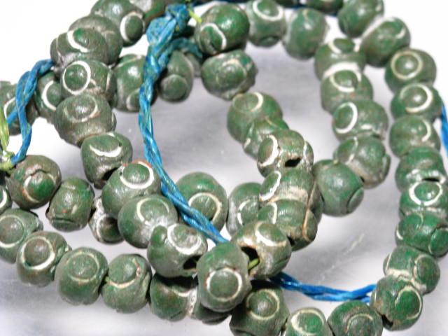 | TOKO-BEADS |AZ123N-19 クレイビーズ（連） 9mmとんぼ玉,ビーズ,トンボ玉,アジア,インド,エスニック,手作り,パーツ,アクセサリー