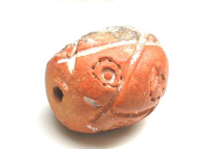 TOKO-BEADS AZ124-21 Clay bead 23mm AZ124-21 クレイビーズ 23mm Asian bead & African bead  Handmade,Lampeork,bead,asia,india,ethnic,parts,accessory,beads とんぼ玉,ビーズ,トンボ玉,アジア,インド,エスニック,手作り,パーツ,アクセサリー