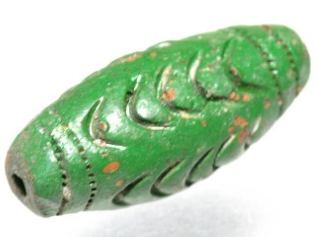 TOKO-BEADS AZ125-38 Antique Clay bead 14mm AZ125-38 アンティーククレイビーズ 14mm Asian bead & African bead  Handmade,Lampeork,bead,asia,india,ethnic,parts,accessory,beads とんぼ玉,ビーズ,トンボ玉,アジア,インド,エスニック,手作り,パーツ,アクセサリー