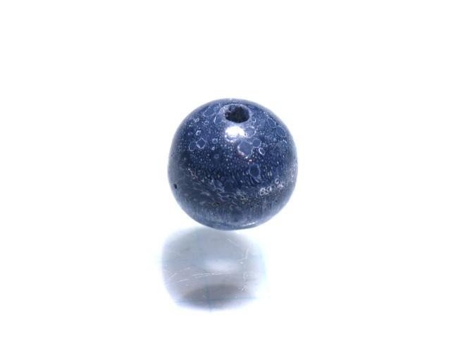 TOKO-BEADS AZ131-01 Blue Coral bead 10mm AZ131-01 ブルーサンゴビーズ 10mm Asian bead & African bead  Handmade,Lampeork,bead,asia,india,ethnic,parts,accessory,beads とんぼ玉,ビーズ,トンボ玉,アジア,インド,エスニック,手作り,パーツ,アクセサリー