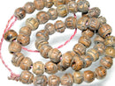 TOKO-BEADS AZ134-01N Clay bead (strand) 9mm AZ134-01N クレイビーズ（連） 9mm Asian bead & African bead  Handmade,Lampeork,bead,asia,india,ethnic,parts,accessory,beads とんぼ玉,ビーズ,トンボ玉,アジア,インド,エスニック,手作り,パーツ,アクセサリー