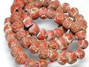 TOKO-BEADS AZ134-04N Clay bead (strand) 10~12mm AZ134-04N クレイビーズ（連） 10~12mm Asian bead & African bead  Handmade,Lampeork,bead,asia,india,ethnic,parts,accessory,beads とんぼ玉,ビーズ,トンボ玉,アジア,インド,エスニック,手作り,パーツ,アクセサリー